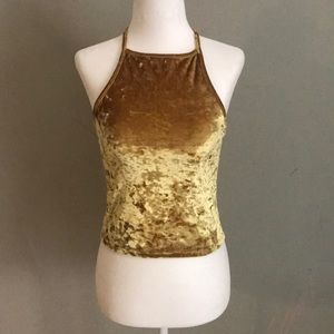 Crushed velvet UO tank